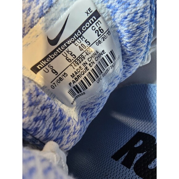 Women's Nike Zoom Odyssey Run Easy Size 9 Sneaker Shoe Blue And Orange - Picture 11 of 12